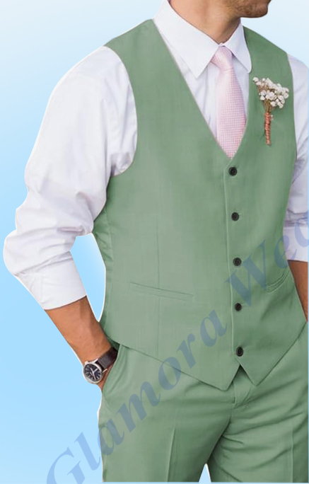 pastel wedding suit of men